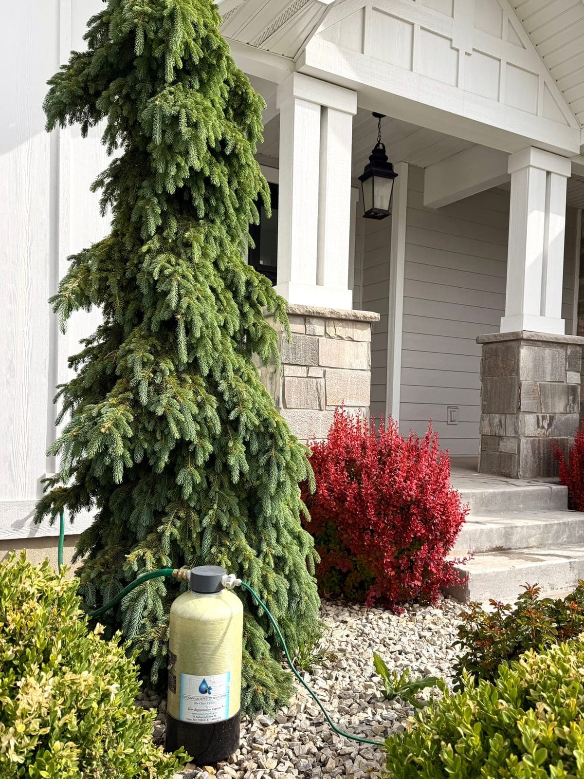 Glide's purified water tank, the same water-fed equipment Glide uses for solar panel and window cleaning